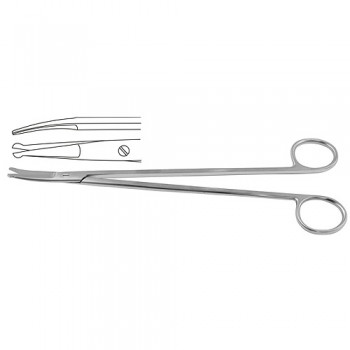 Strully Neurological Scissor Curved Stainless Steel, 22.5 cm - 8 3/4"